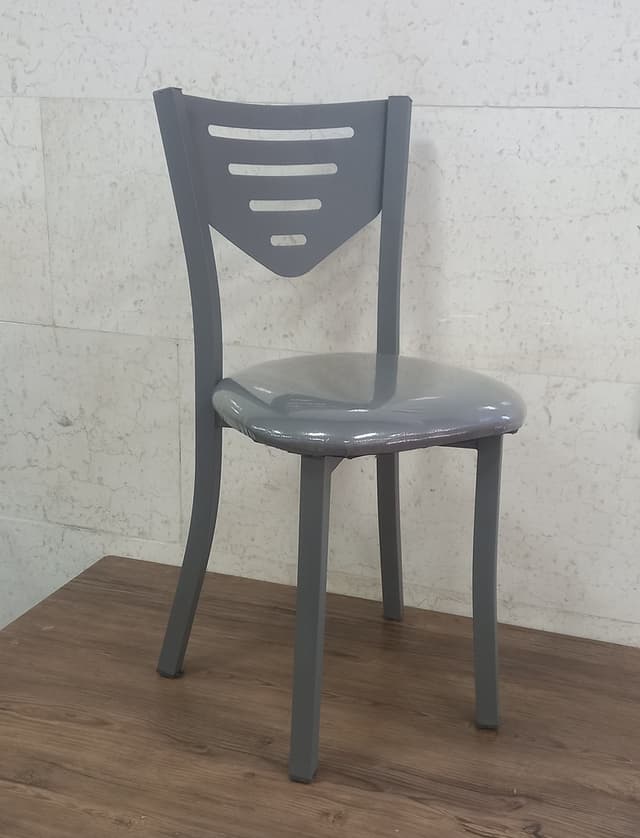 صندلی اپن فلزی طرح چوب پایه کوتاه