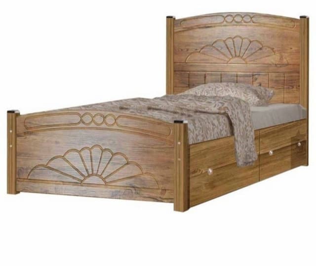 تختخواب تکنفره گلبرگ (باکس دار)