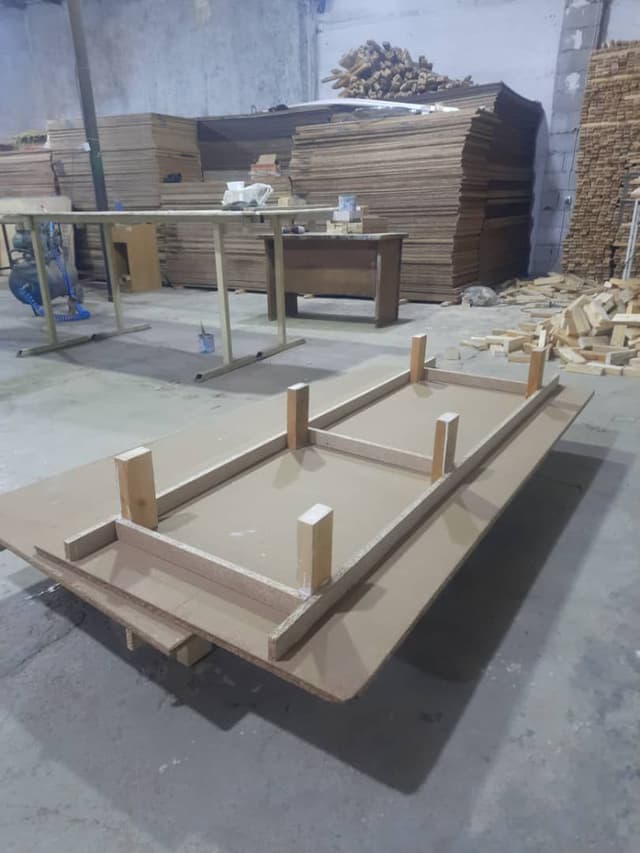 کفی تختخواب دونفره چوبی