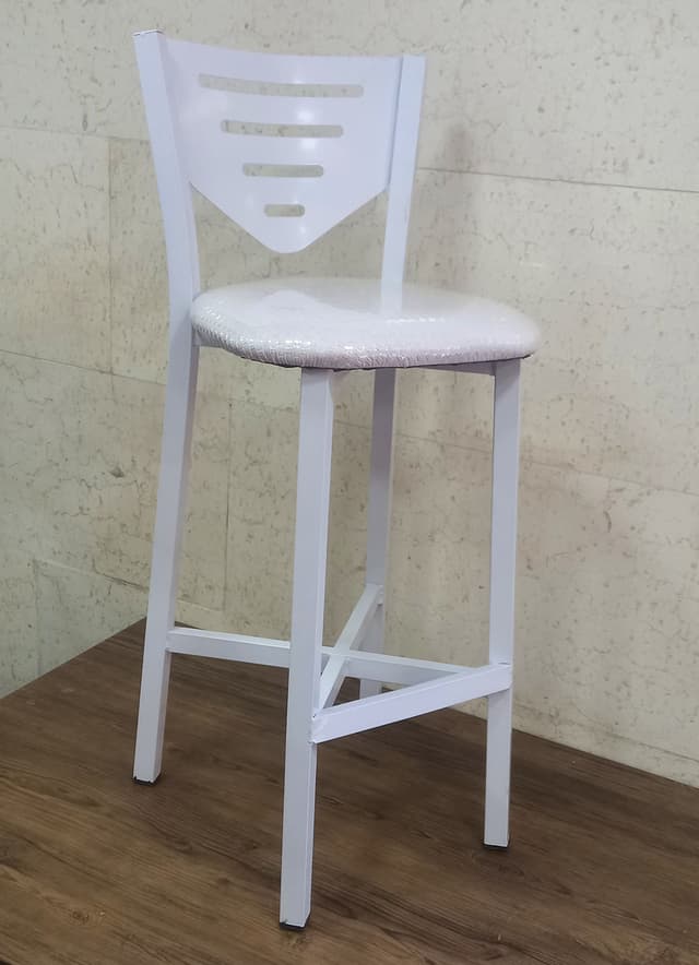 صندلی اپن فلزی طرح چوب پایه کوتاه