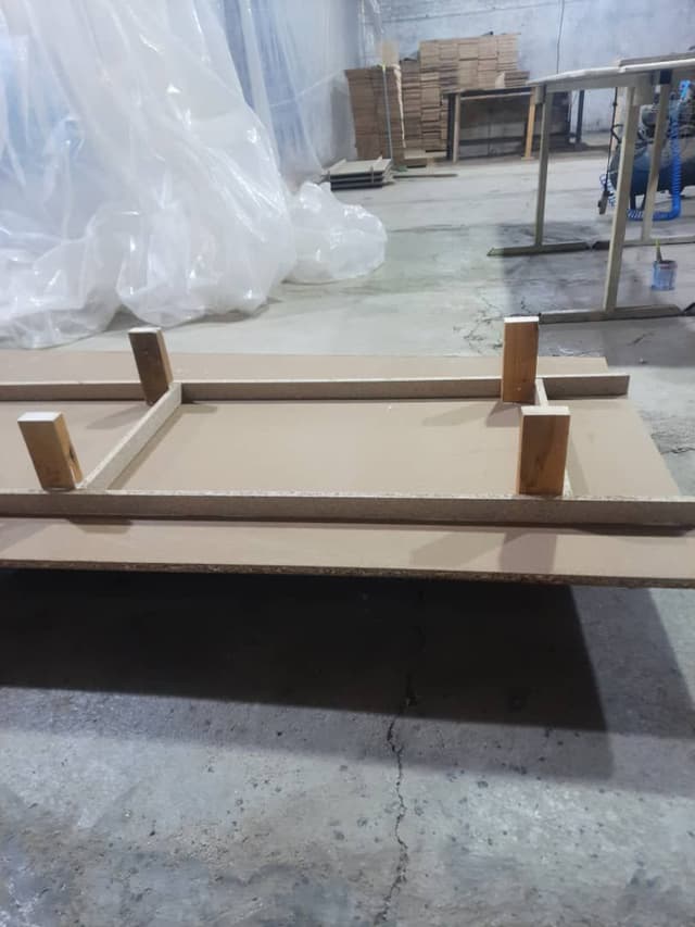 کفی تختخواب دونفره چوبی