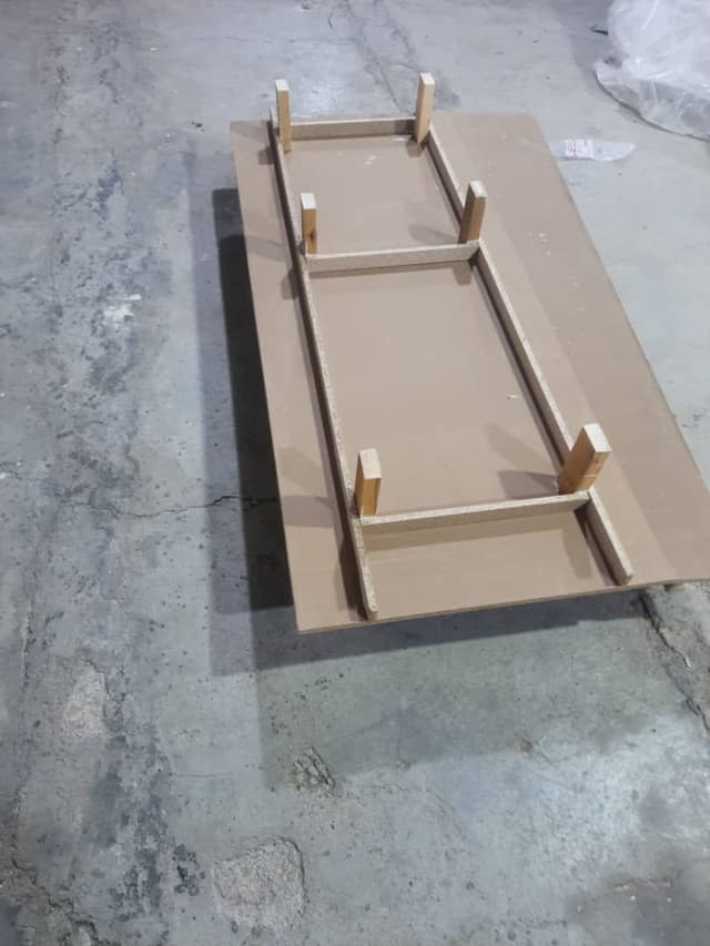 کفی تختخواب تکنفره چوبی